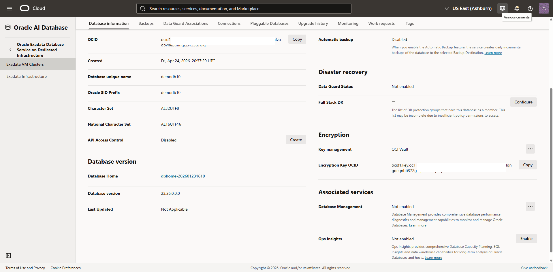 This screenshot shows how to verify the encryption method.