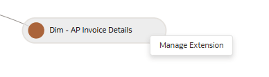 Manage Extension option