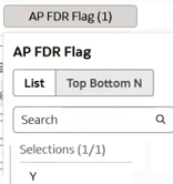 Use the FDR Flag column as a filter