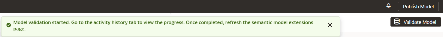 Validate Model button