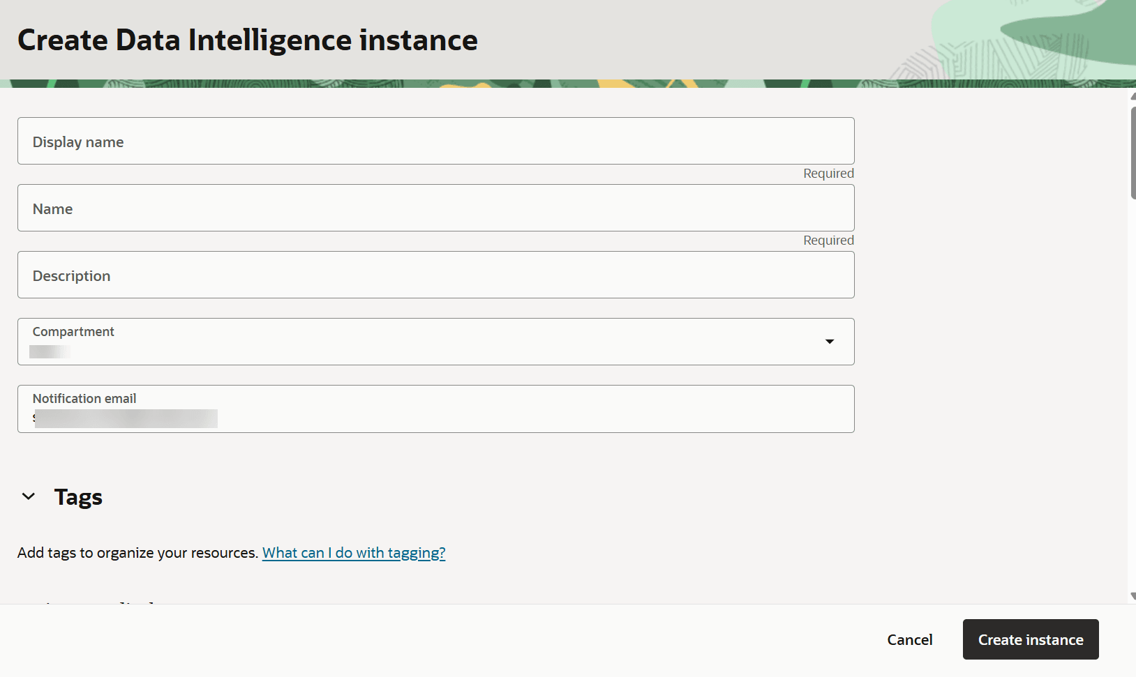 Description of fawag_create_instance_1_oak.png follows Description of fawag_create_instance_1_oak.png follows