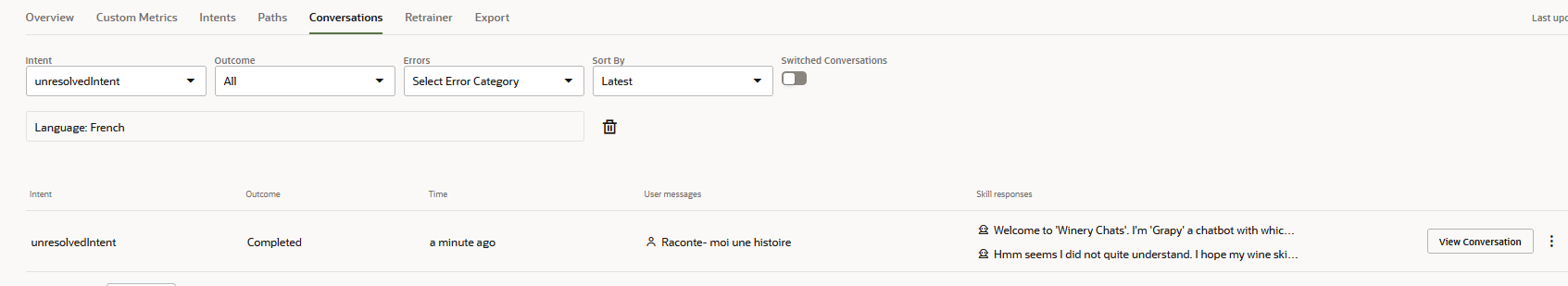 Description of ml_conversation_report.png follows Description of ml_conversation_report.png follows