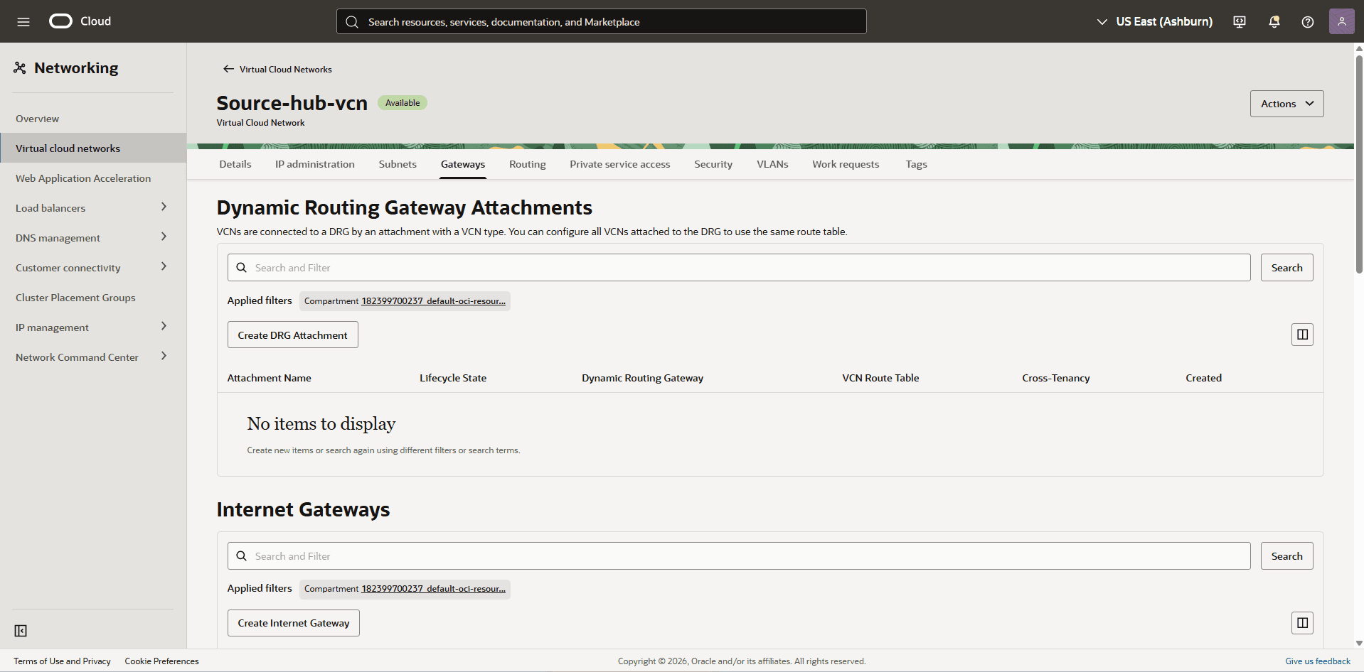 This screenshot shows the required configuration for cross-region restore.