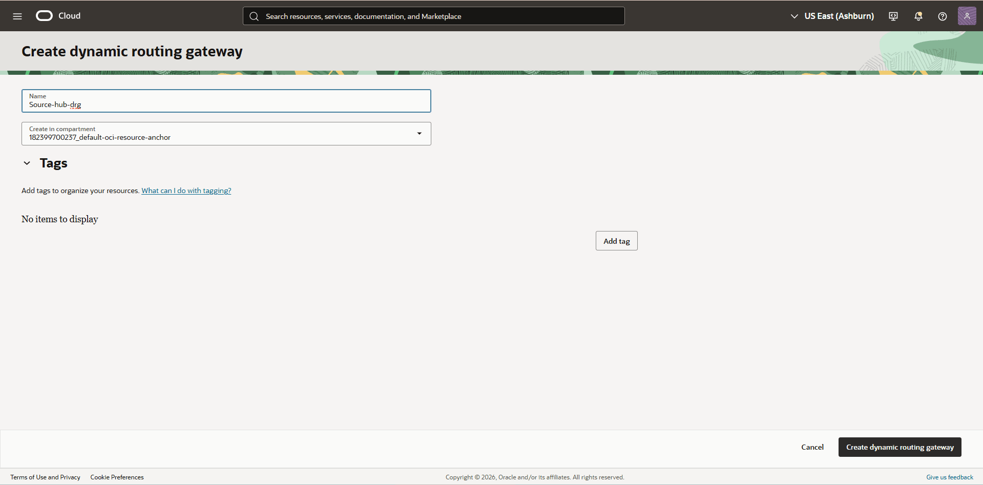 This screenshot shows the required configuration for cross-region restore. This screenshot shows the required configuration for cross-region restore.