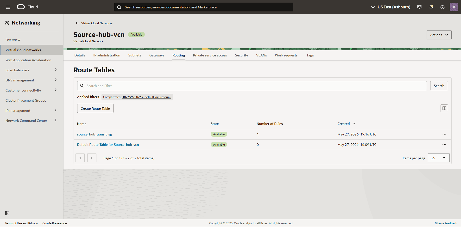 This screenshot shows the required configuration for cross-region restore. This screenshot shows the required configuration for cross-region restore.