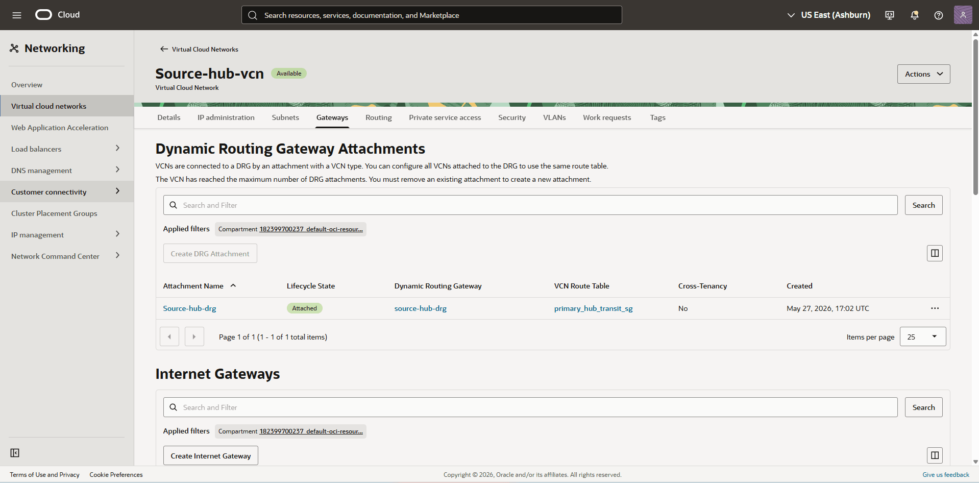 This screenshot shows the required configuration for cross-region restore. This screenshot shows the required configuration for cross-region restore.