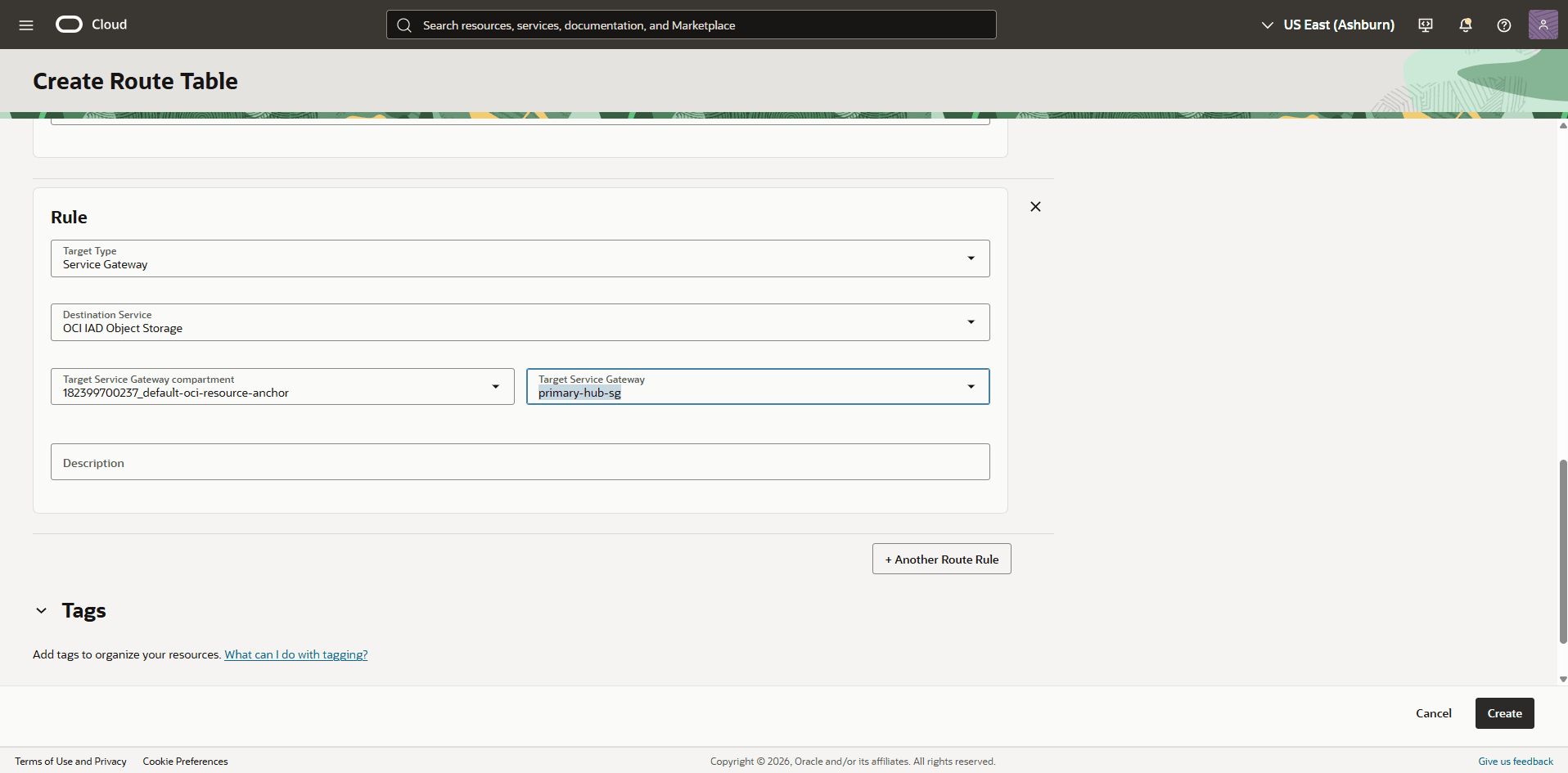 This screenshot shows the required configuration for cross-region restore. This screenshot shows the required configuration for cross-region restore.