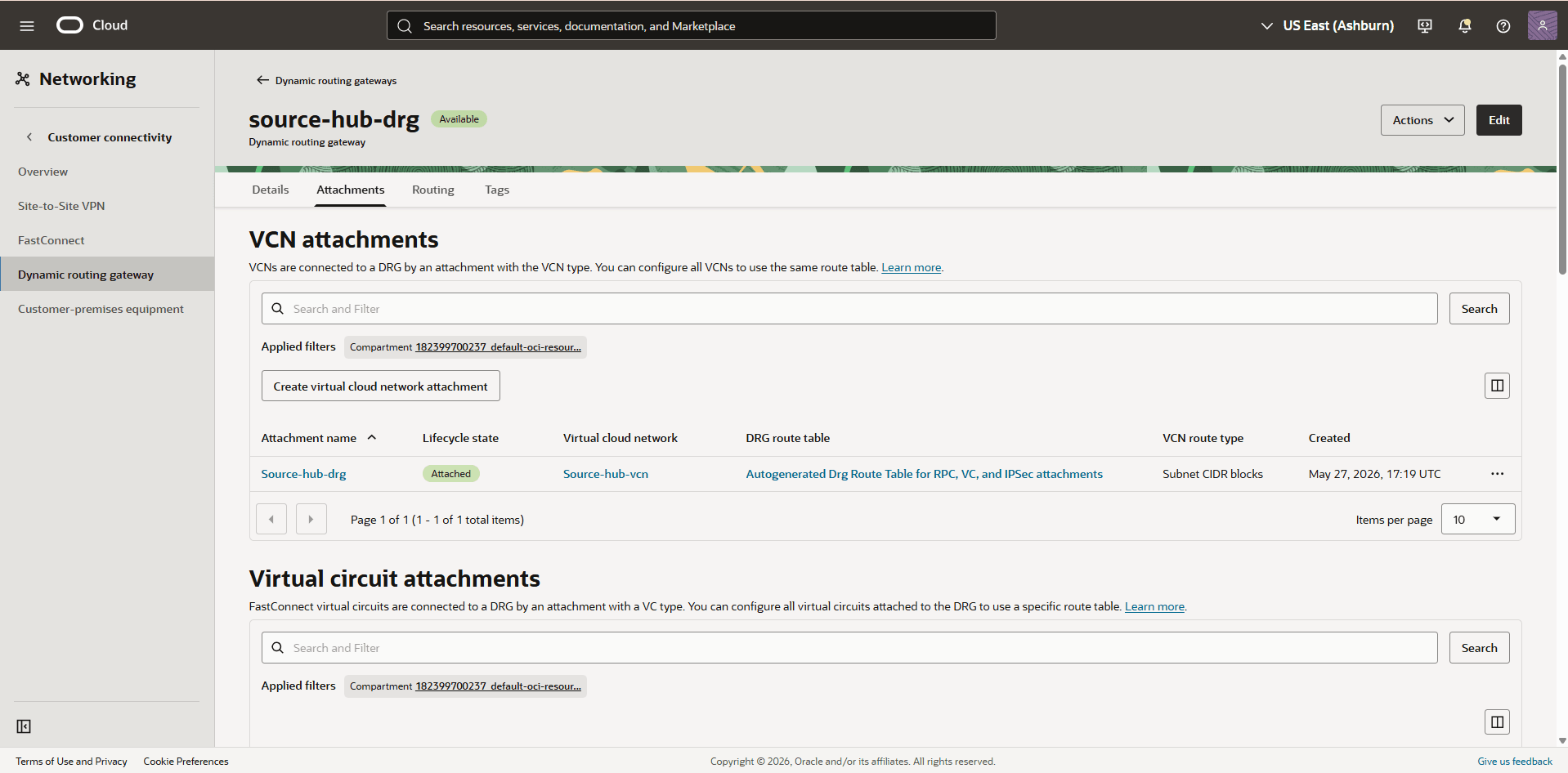 This screenshot shows the required configuration for cross-region restore. This screenshot shows the required configuration for cross-region restore.