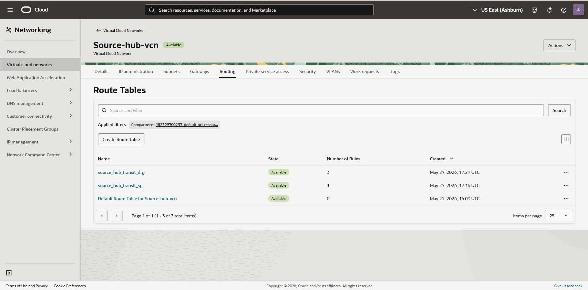 This screenshot shows the required configuration for cross-region restore. This screenshot shows the required configuration for cross-region restore.