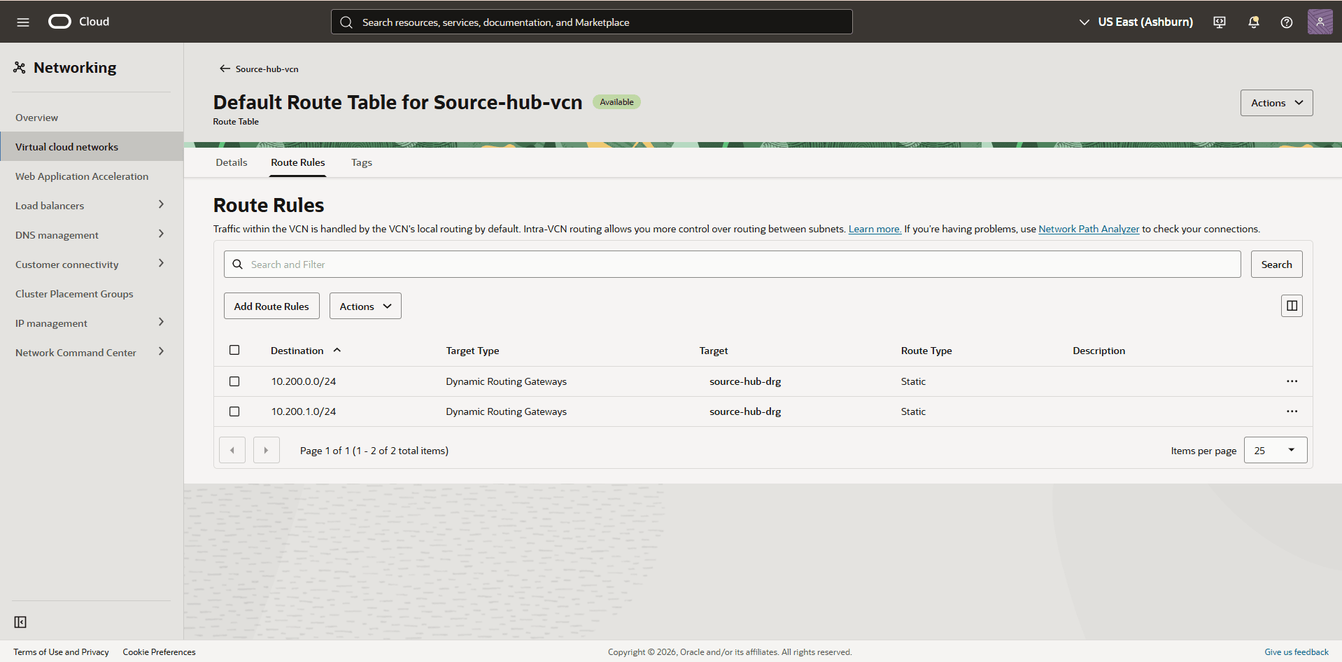 This screenshot shows the required configuration for cross-region restore. This screenshot shows the required configuration for cross-region restore.