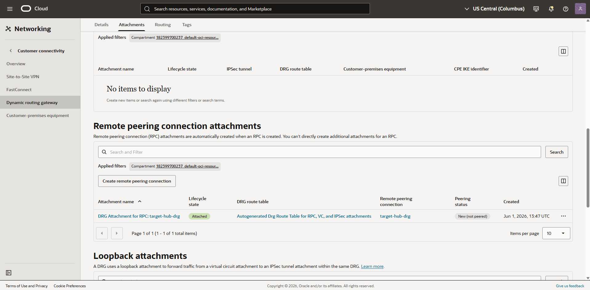 This screenshot shows the required configuration for cross-region restore. This screenshot shows the required configuration for cross-region restore.