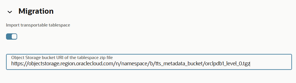 Description of adbs_transportable_tablespace_provisioning.png follows