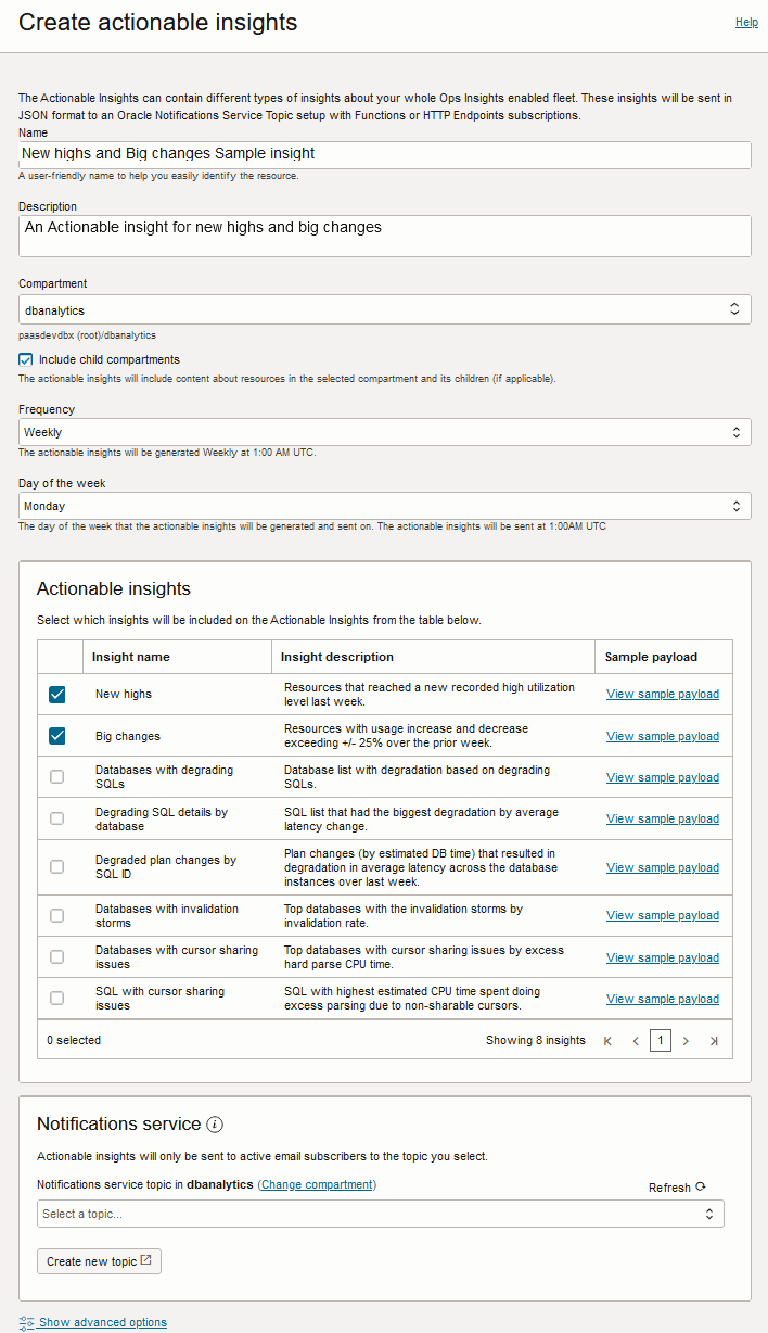 Create an actionable insight Create an actionable insight